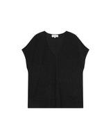 Top col v en lurex noir Tango