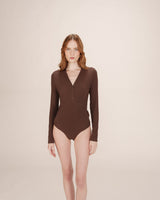 Body ajusté chocolat Taro