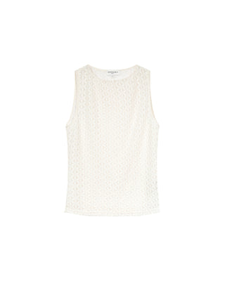 T-shirt en dentelle ecru Tenet