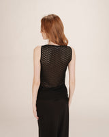 T-shirt en dentelle noir Tenet