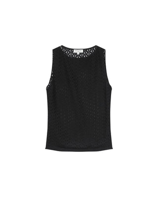 T-shirt en dentelle noir Tenet