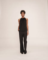 Top sans manches a pois noir Troy