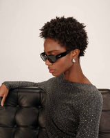 Top reversible en lurex argent Timothee