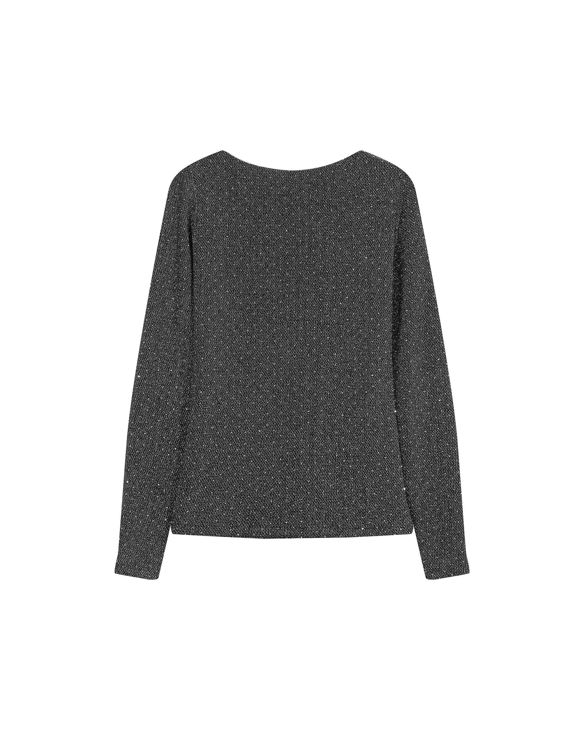 Top reversible en lurex argent Timothee