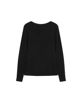 Top reversible en lurex noir Timothee