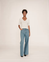 Top en lurex argent Taylor