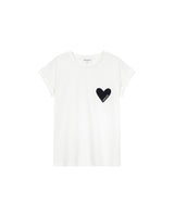 T-shirt motif coeur marine Take