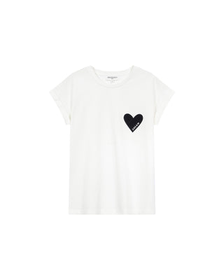 T-shirt motif coeur marine Take