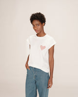 T-shirt motif coeur poudre Take