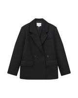 Blazer manteau laine noir Thomas