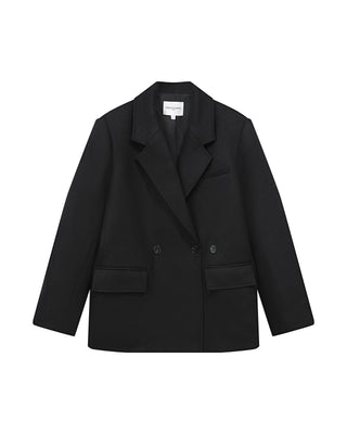 Blazer manteau laine noir Thomas