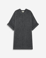 Robe courte en maille manches kimono anthracite Alinae