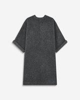 Robe courte en maille manches kimono anthracite Alinae