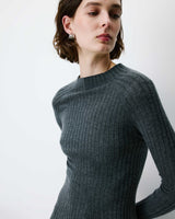 Vestido largo de punto anthracite Alexandra