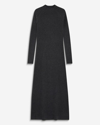 Vestido largo de punto anthracite Alexandra