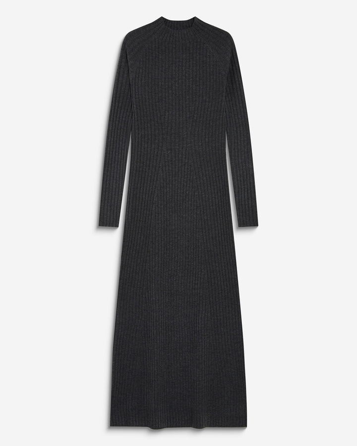 Vestido largo de punto anthracite Alexandra