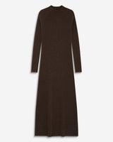 Vestido largo de punto chocolat Alexandra