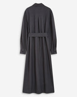 Vestido camisero largo anthracite Arella