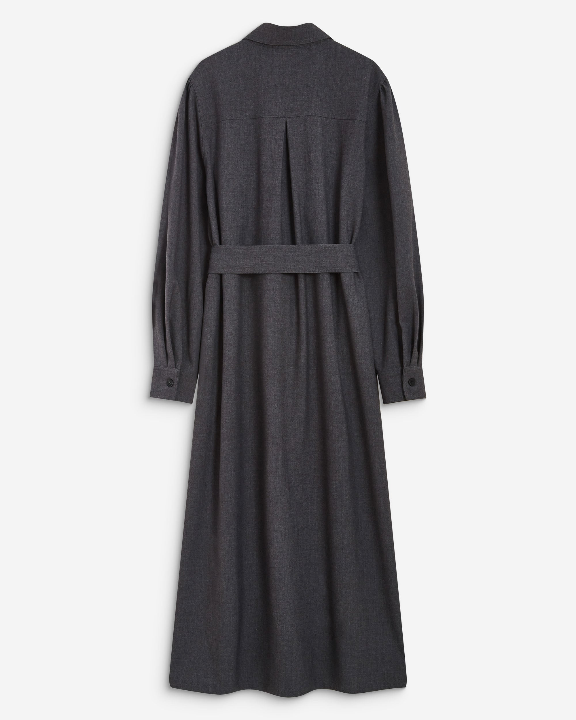 Vestido camisero largo anthracite Arella