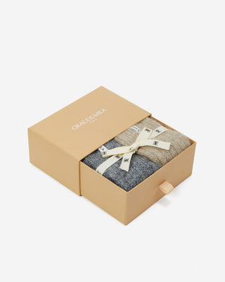 Chaussettes épaisses en laine mélangée multico Arlen