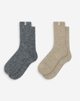 Chaussettes épaisses en laine mélangée multico Arlen