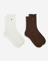 Chaussettes épaisses en maille ajourée multico Agathe