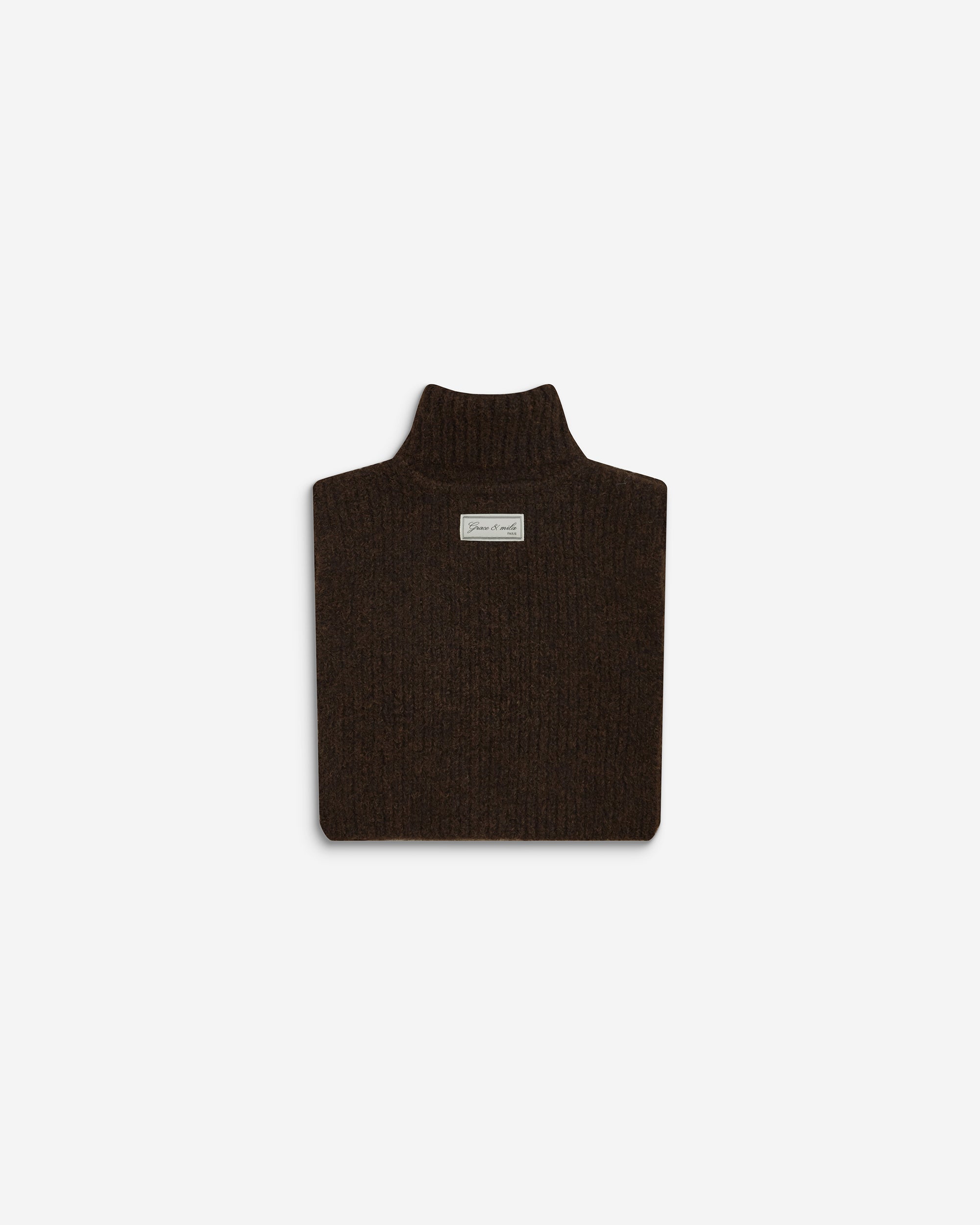 Knit snood chocolat Ansel