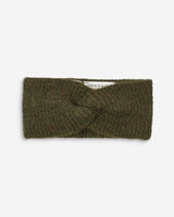 Bandeau croisé en maille kaki Auden