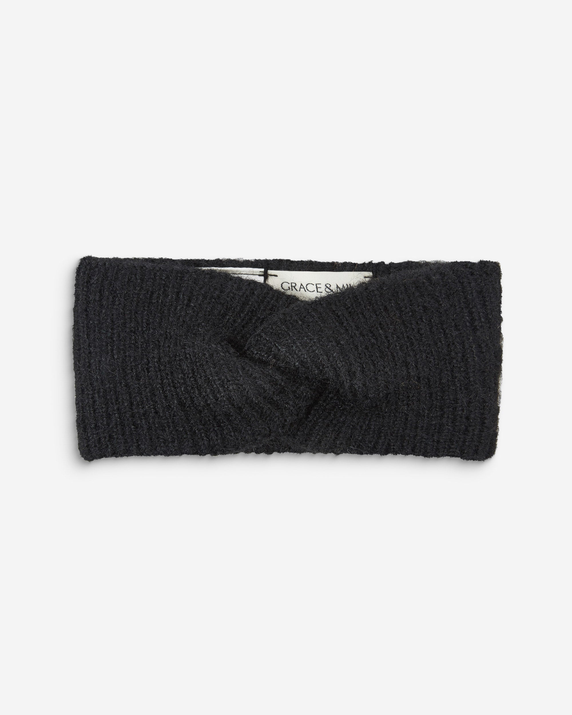 Diadema de punto noir Auden