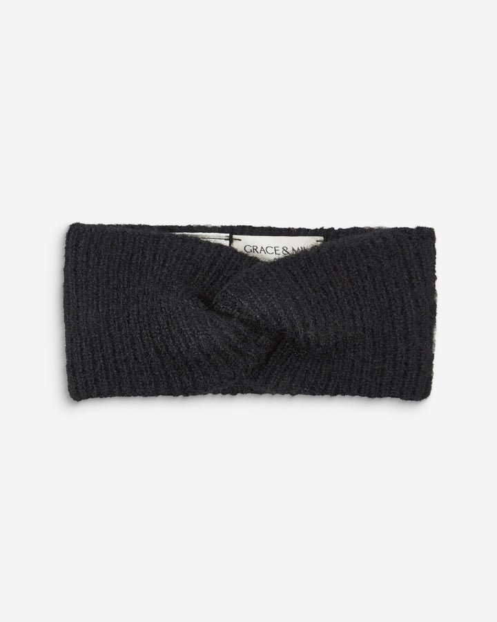 Diadema de punto noir Auden
