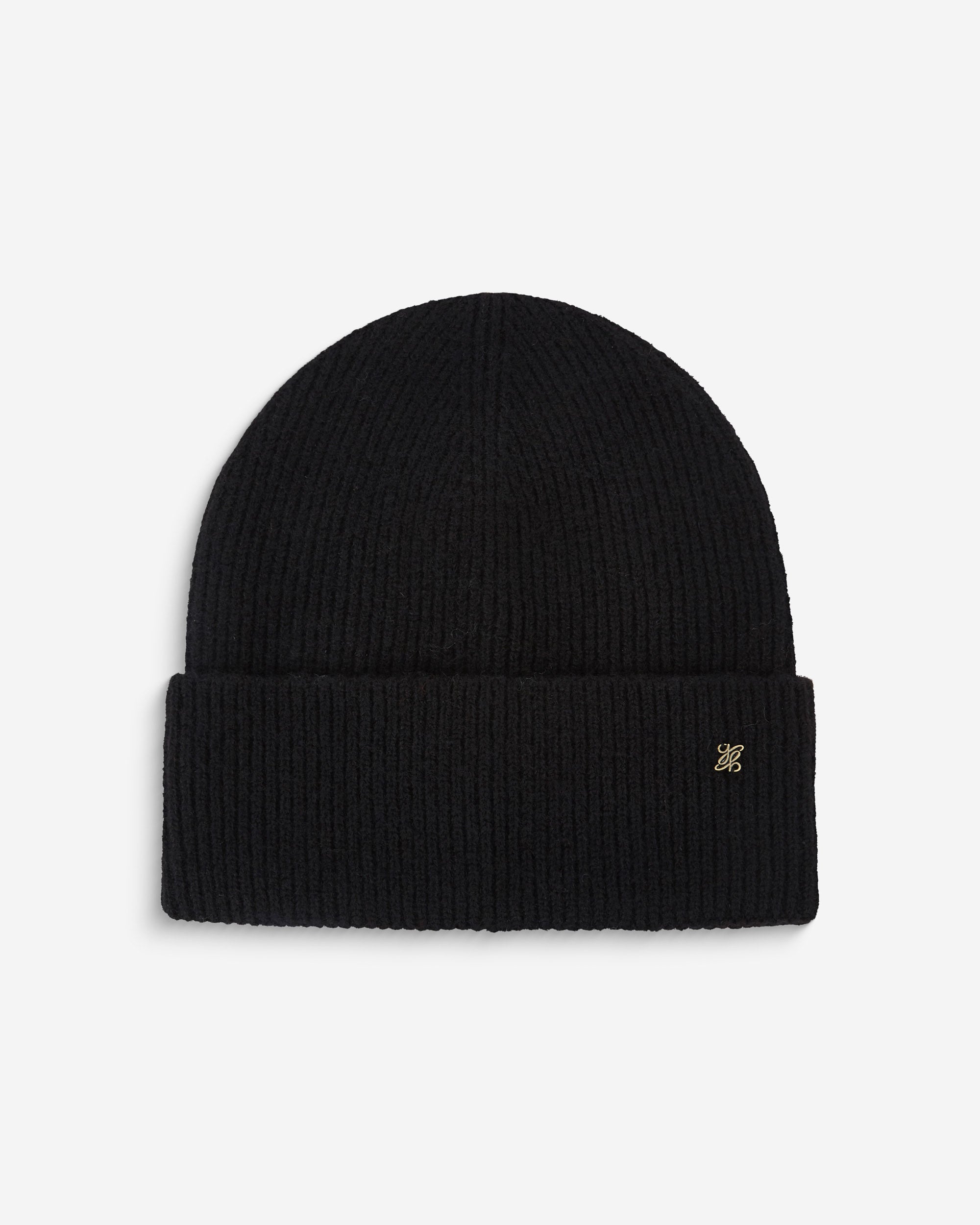 Duo bonnet et gants en maille noir Anicet