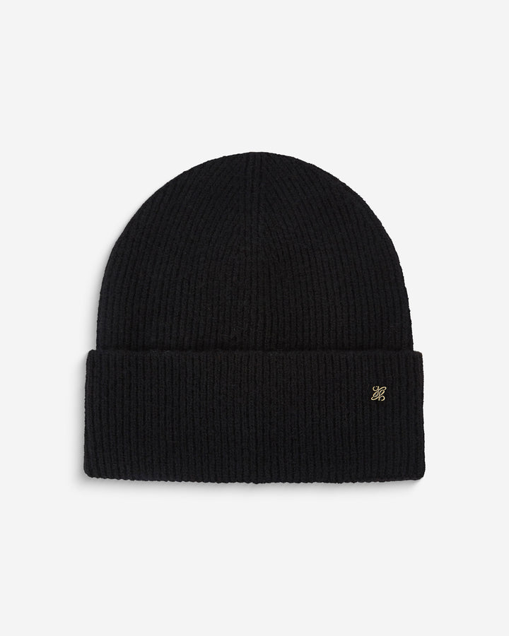 Duo bonnet et gants en maille noir Anicet