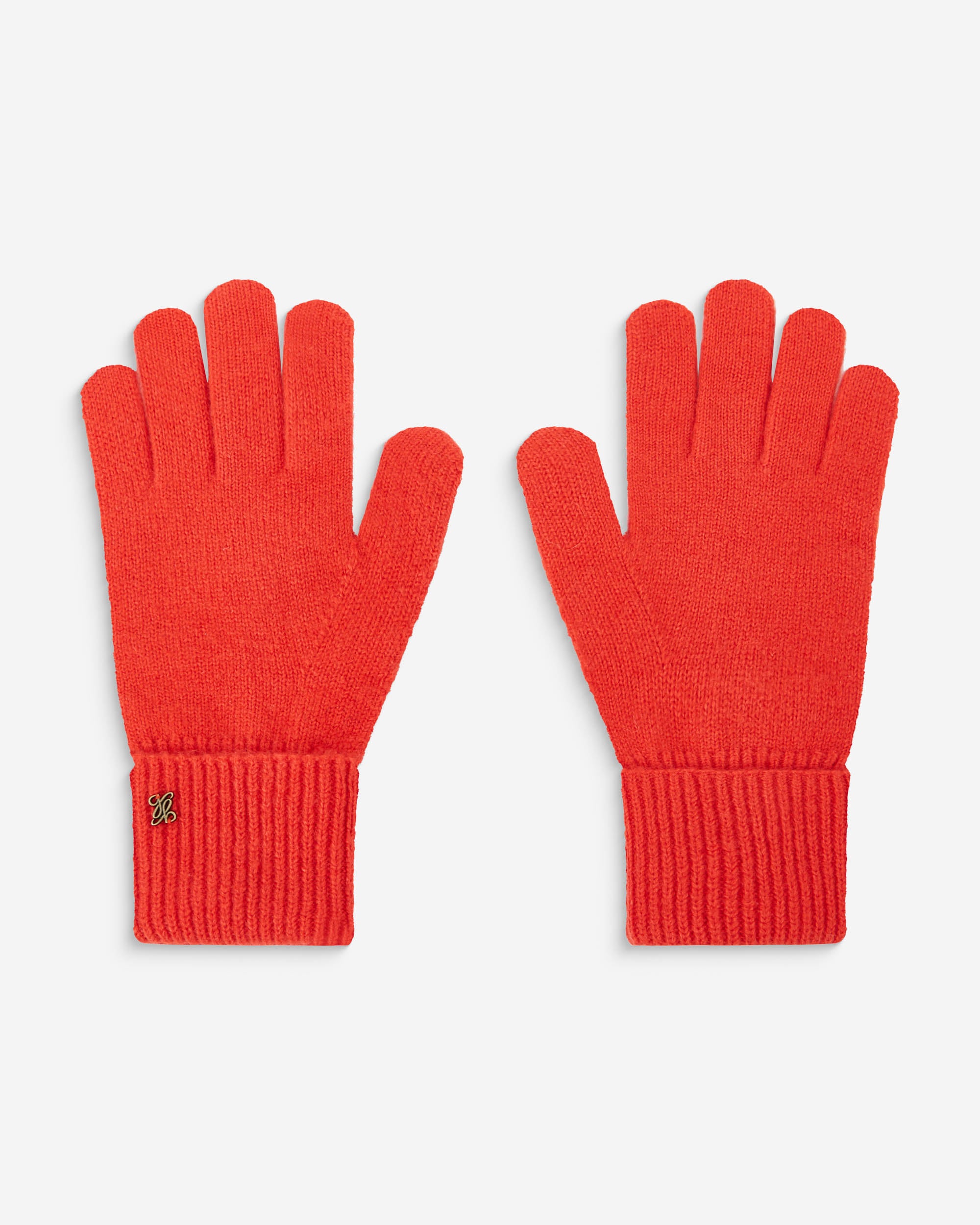 Duo bonnet et gants en maille sanguine Anicet