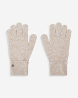 Duo bonnet et gants en maille taupe Anicet