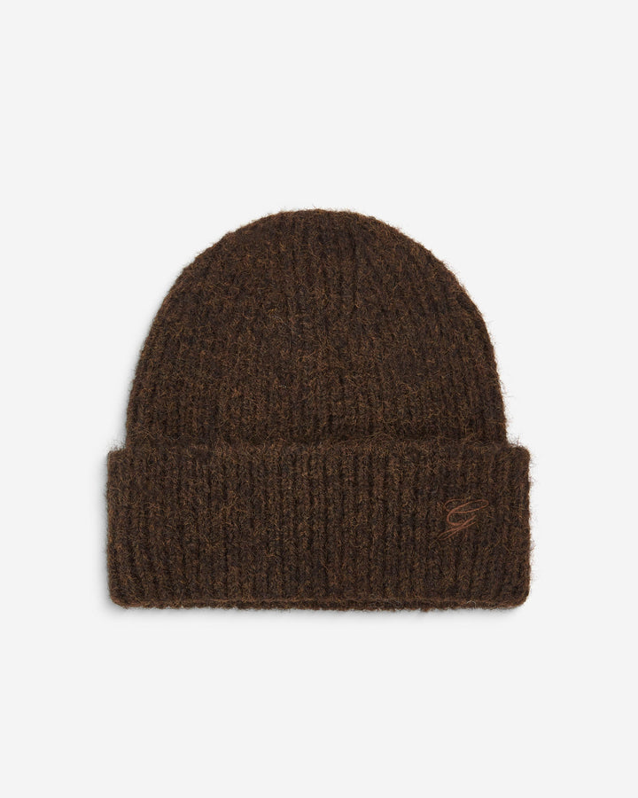 Gorro de mezcla de lana chocolat Antorin