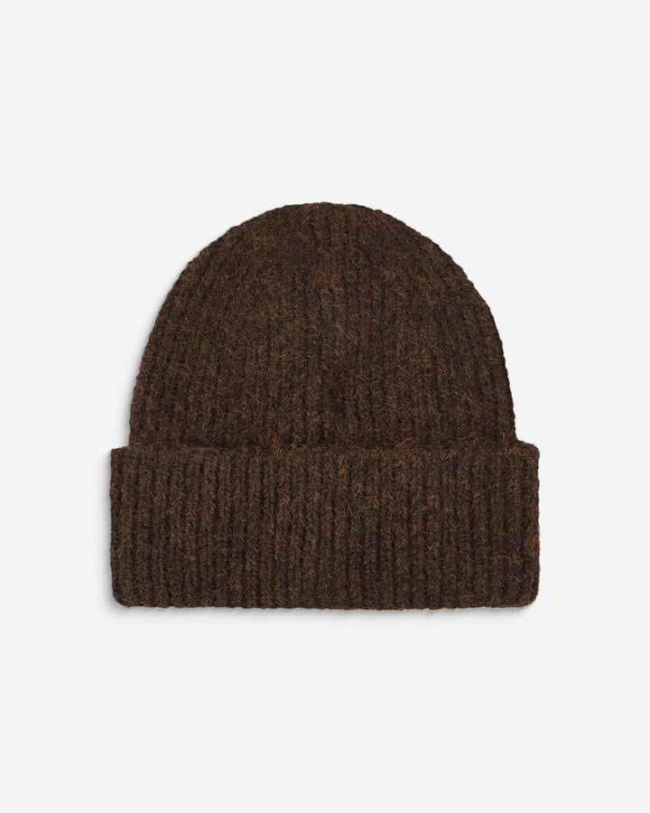 Gorro de mezcla de lana chocolat Antorin