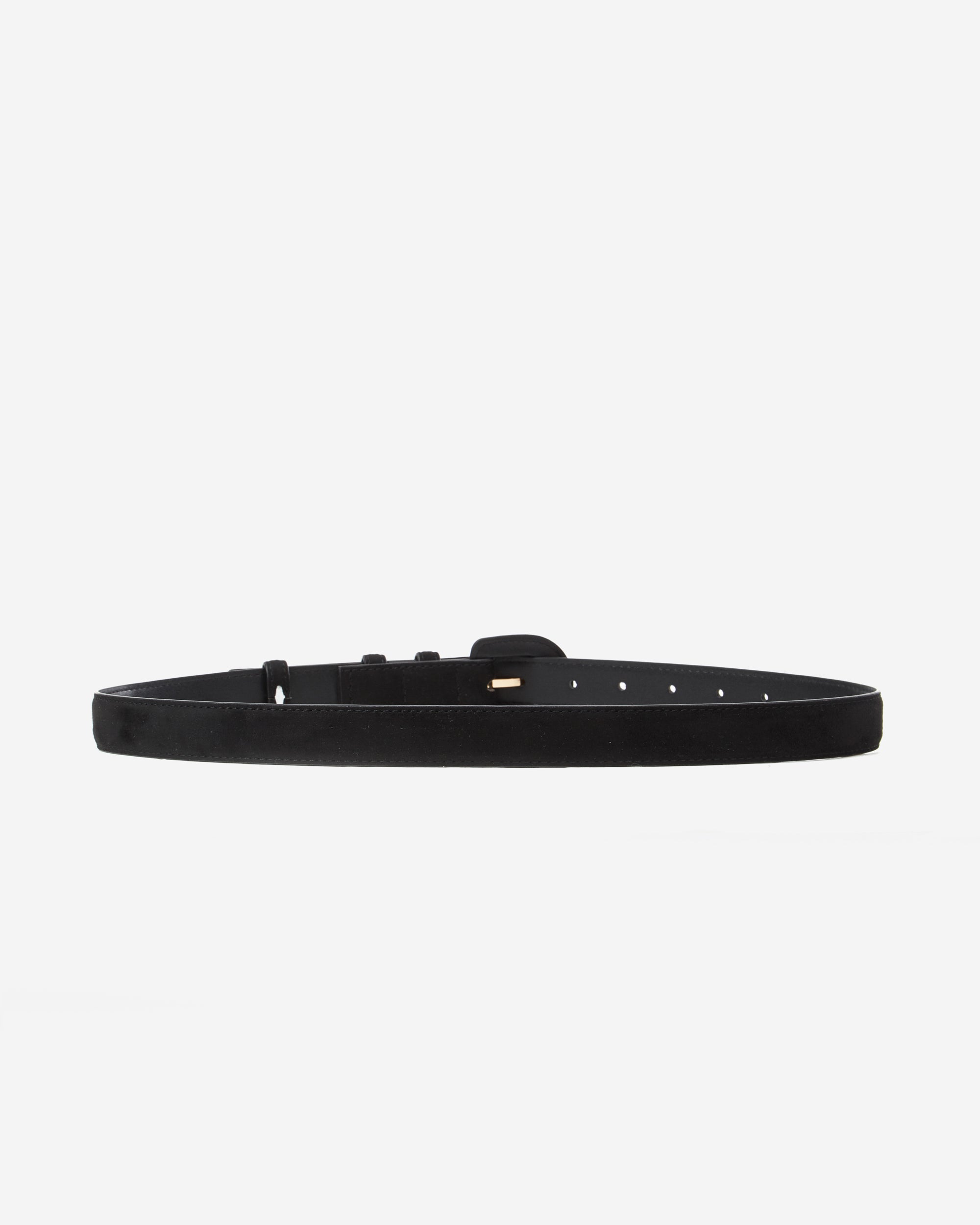 Ceinture en suédine boucle assortie noir Scotland