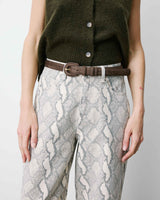 Suede-effect belt taupe Scotland