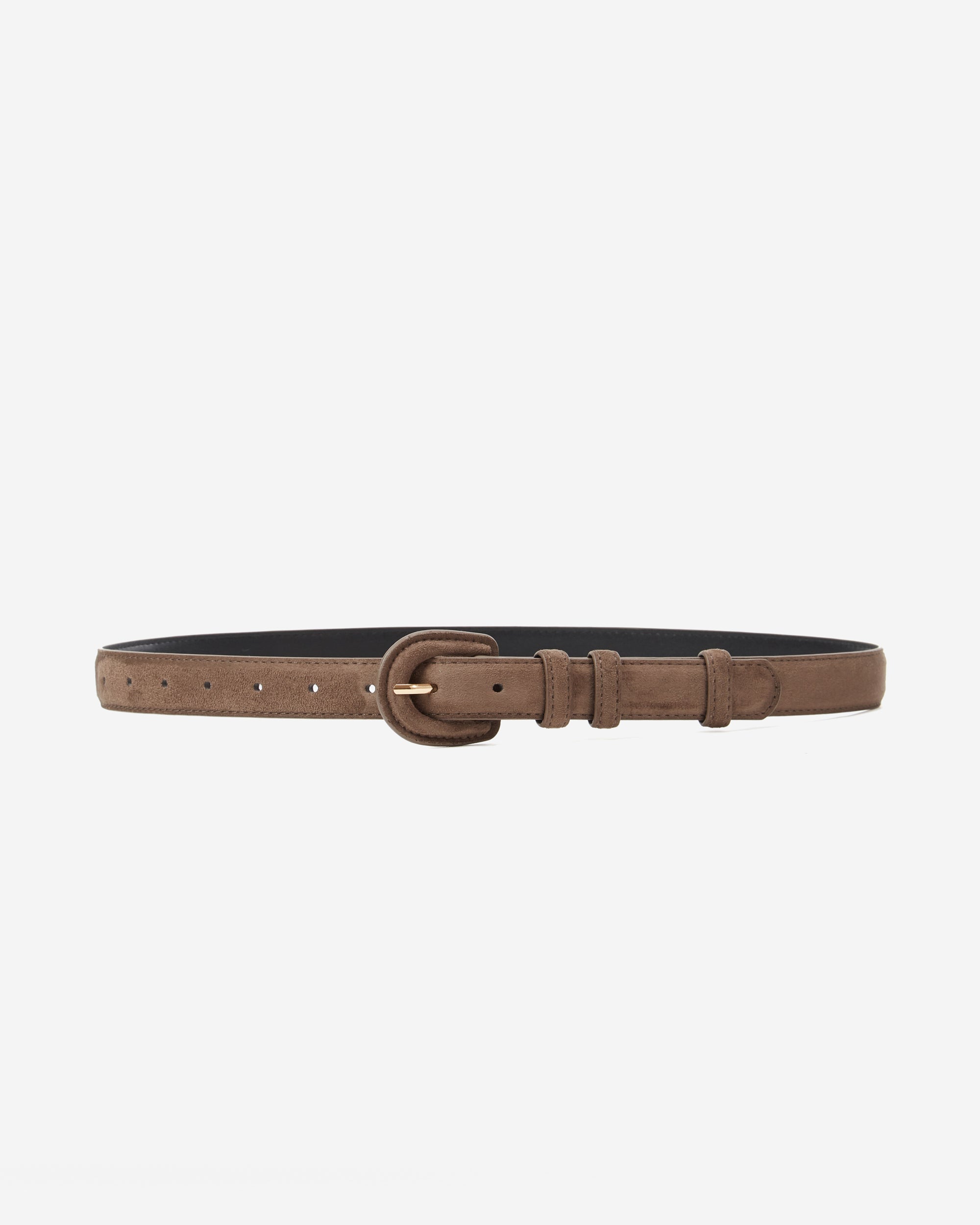 Suede-effect belt taupe Scotland