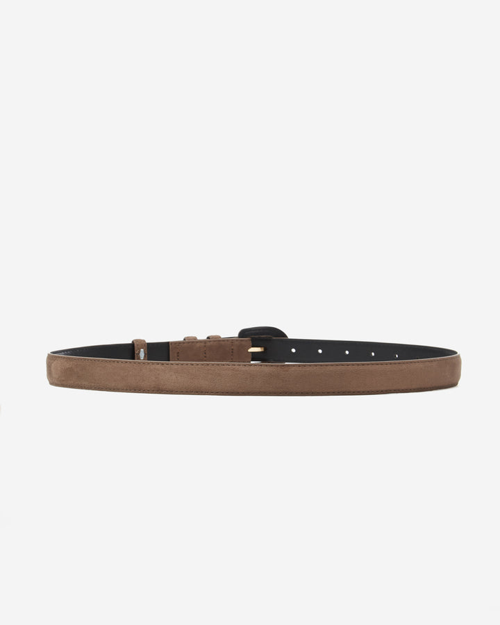 Suede-effect belt taupe Scotland