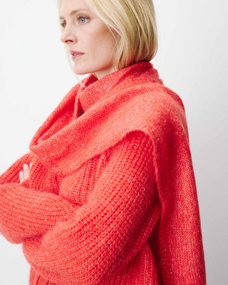 Alpaca wool-blend scarf sanguine Aglae