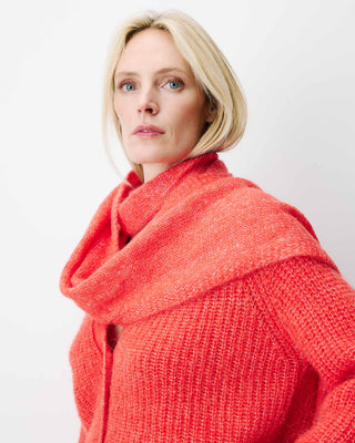 Alpaca wool-blend scarf sanguine Aglae