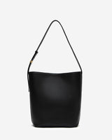 Sac seau en cuir de vachette noir Le come