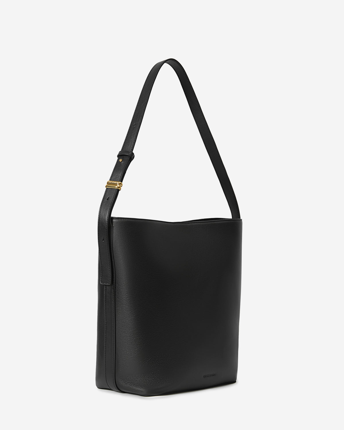 Sac seau en cuir de vachette noir Le come