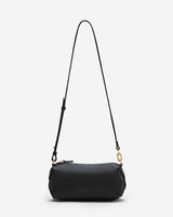 Sac baguette en cuir souple noir Le chouchou
