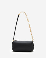 Sac baguette en cuir souple noir Le chouchou