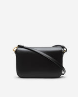 Sac bandoulière en cuir de vachette noir Le jules