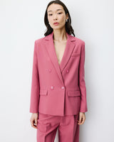 Double-breasted blazer blush Noix