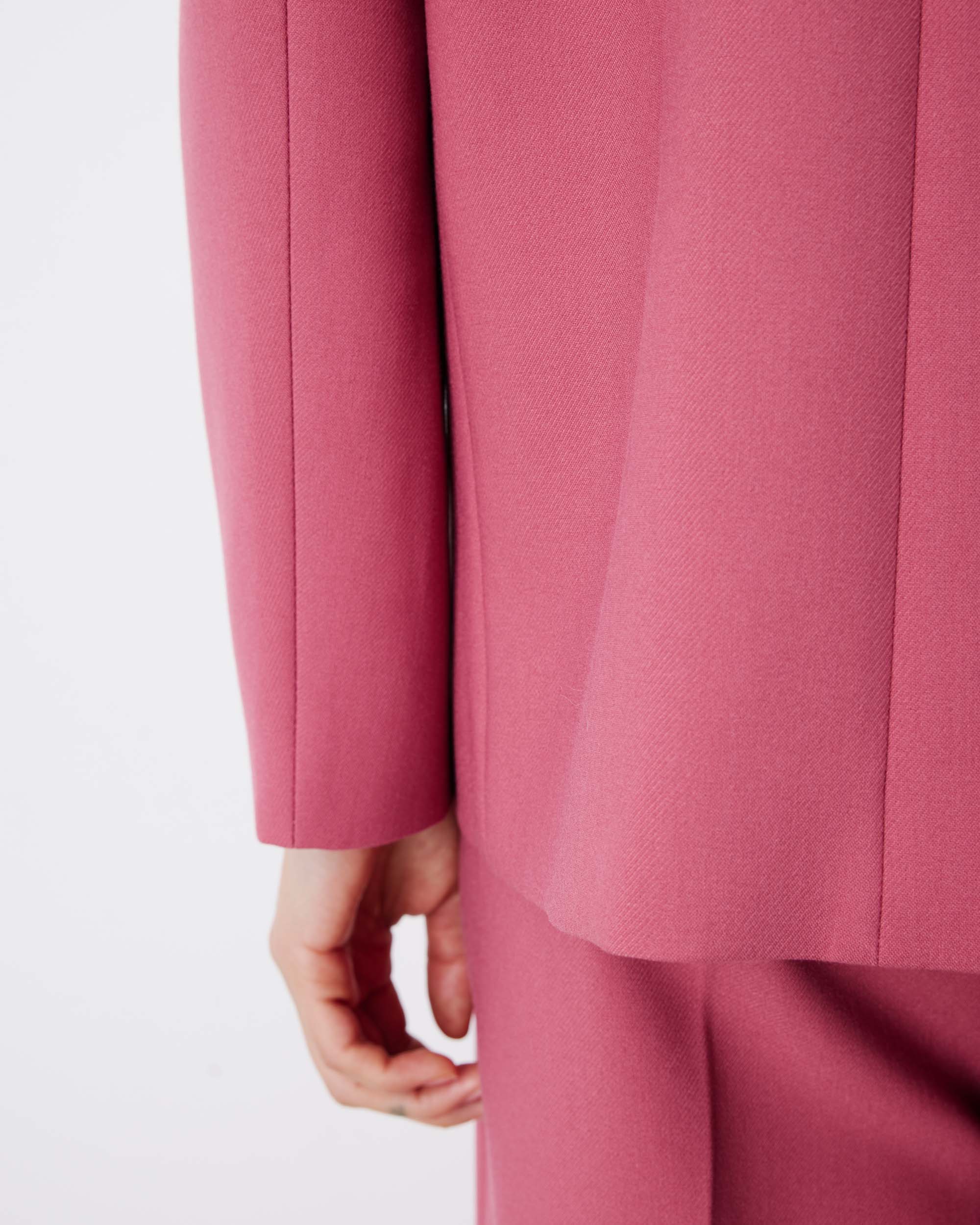 Double-breasted blazer blush Noix