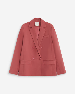 Double-breasted blazer blush Noix